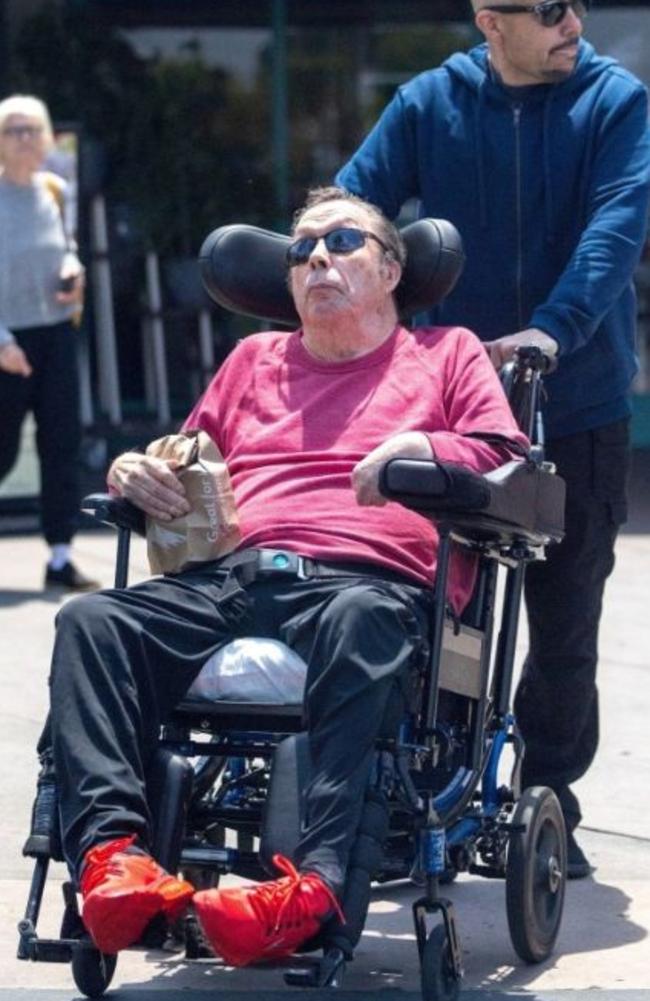 Curry’s 2012 stroke left him partially paralysed on one side of his body and affected his speech. Picture: BackGrid
