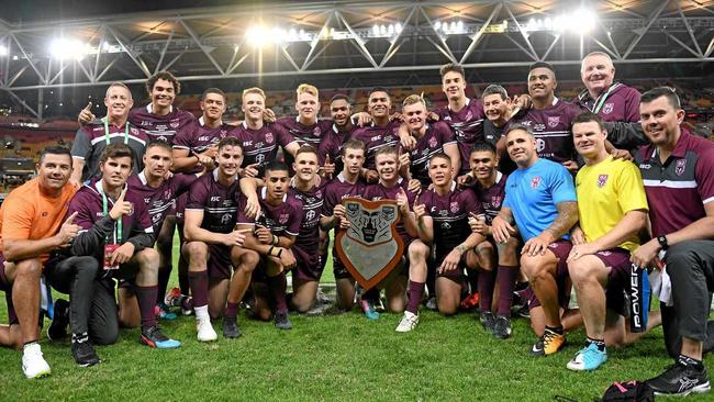 CHAMPIONS: There were six Tweed Seagulls in the victorious Queensland under-18 side, who beat NSW 34-12 at Suncorp Stadium. Picture: Scott Davis/NRL Photos