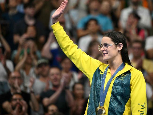 Kaylee McKeown rose to the occasion to claim her fourth Olympic gold medal. Picture: SEBASTIEN BOZON / AFP