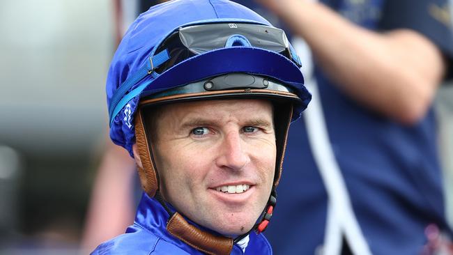 SYDNEY, AUSTRALIA - MARCH 16: Tommy Berry riding Wymark   wins Race 2 Quayclean during "Chandon Ladies Day" - Sydney Racing at Rosehill Gardens on March 16, 2024 in Sydney, Australia. (Photo by Jeremy Ng/Getty Images)