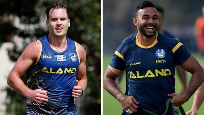 Clint Gutherson and Bevan French are battling for the Eels No. 1 jersey.