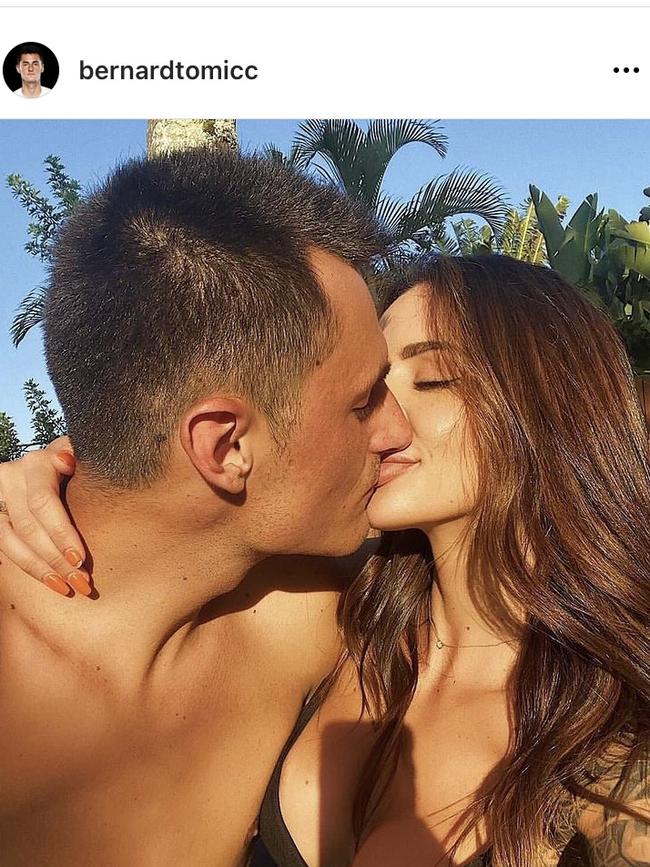 Bernard Tomic and his girlfriend Vanessa Sierra . Picture: Supplied