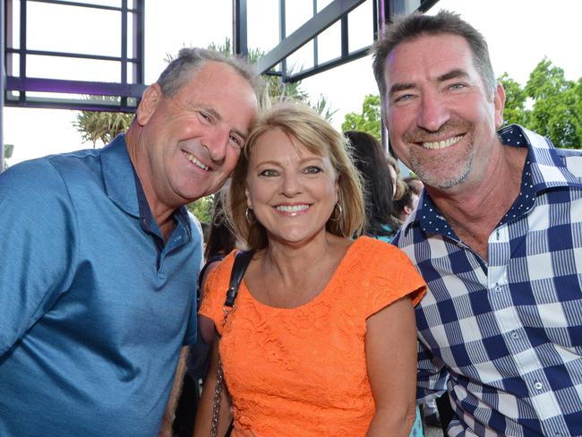 Colin Wheeler, Donna Gates, John Hogan at the Bleach Festival launch at the Arts Centre Gold Coast, Bundall. Picture: Regina King