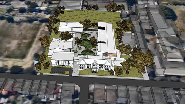 An artist’s impression of the Rainbow Street Public School, Randwick upgrade.