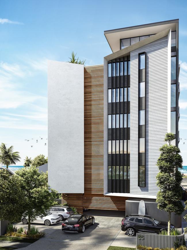 Bill Linn has a 75 per cent stake in the company behind the Southbreak building in North Kirra.