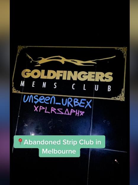 Strip Club Goldfingers was abandoned in recent years. Picture: Supplied