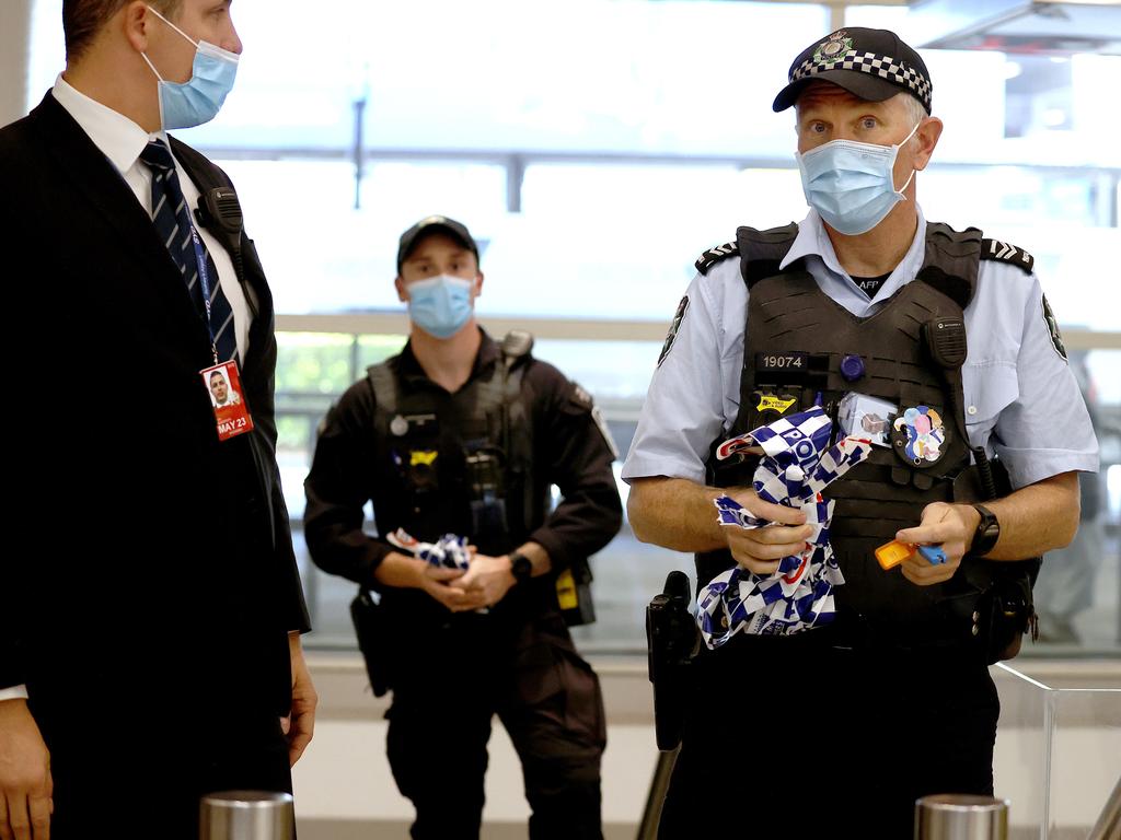 Police at Sydney Airport. Picture: NCA NewsWire / Dylan Coker