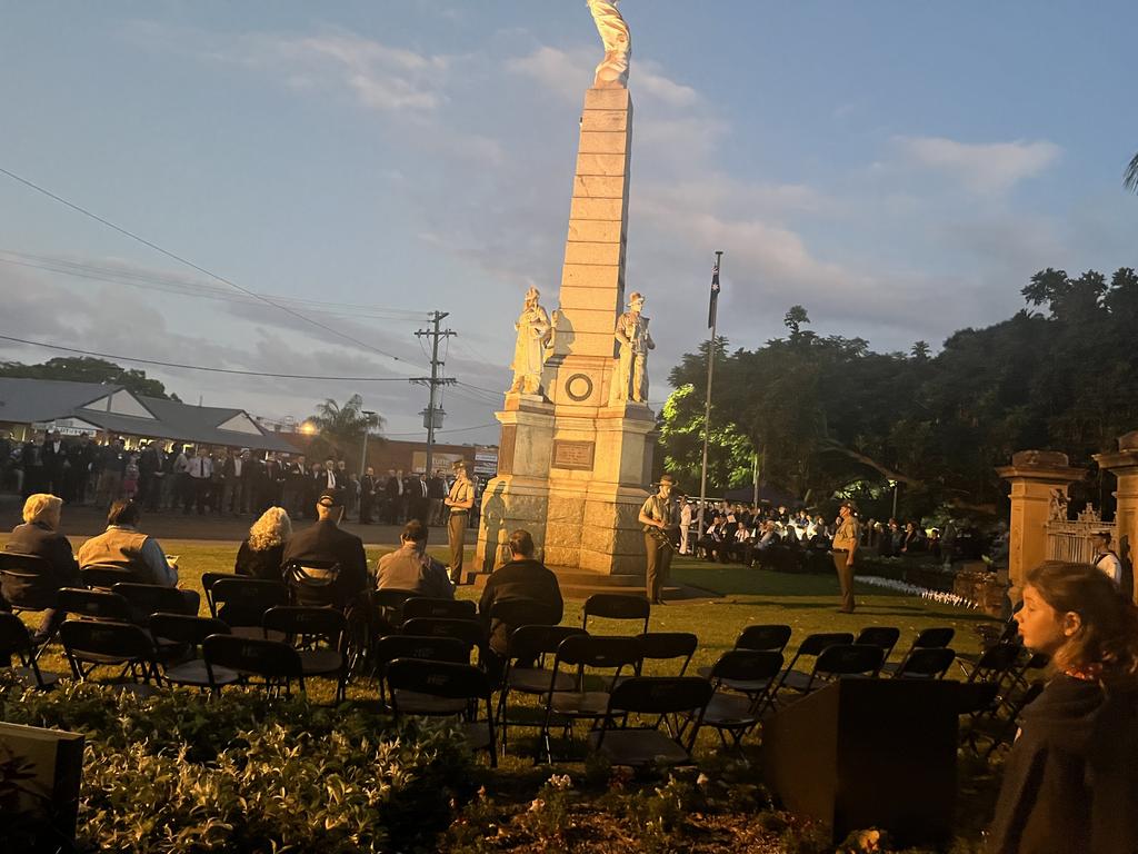 The dawn service in Maryborough.