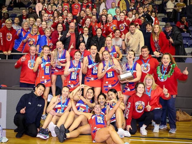 City West Falcons won the Victorian Netball League Championship title for the second straight year in 2023.