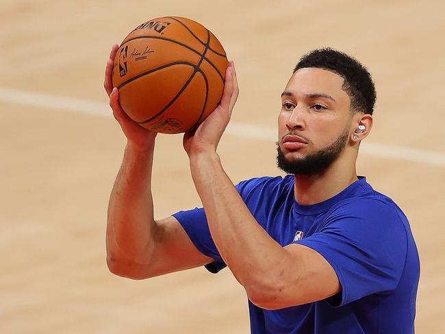 Ben Simmons’s shot is broken. Picture: Kevin C. Cox/Getty Images/AFP