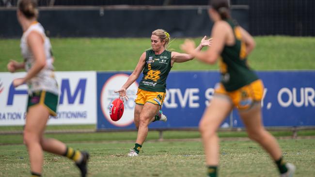 Jemma Iacono in the PINT vs St Mary's 2023-24 NTFL women's major semifinal. Picture: Pema Tamang Pakhrin