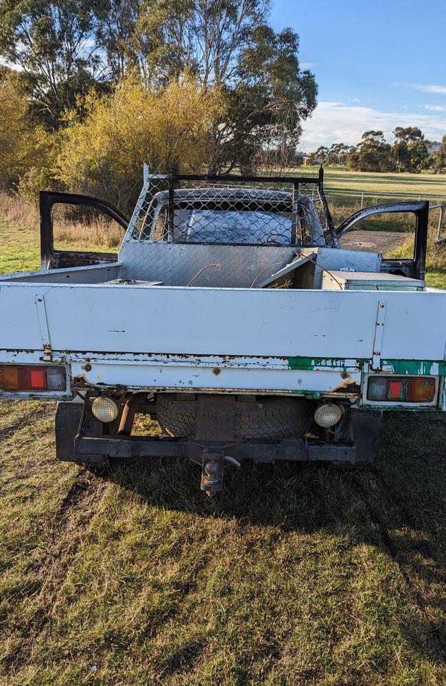 The car was found at Clarendon Vale. Picture: Tasmania Police.