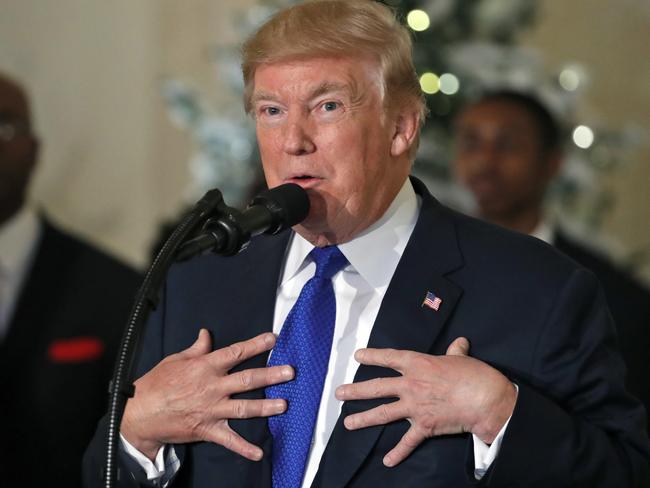 President Donald Trump has been savaged by USA Today. Picture: AP Photo/Alex Brandon