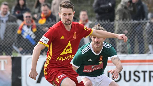 Lochie Reus in action for Preston Lions. Picture: Stephen Harman
