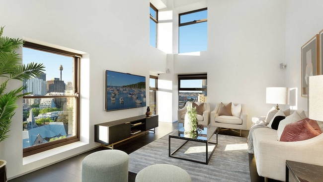 The three-bedroom and three-bathroom penthouse in St Margaret’s has a guide price of $2.9m.