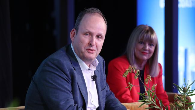 CEO of The Star group Robbie Cooke speaking at the 2022 Future Gold Coast event. Picture Glenn Hampson