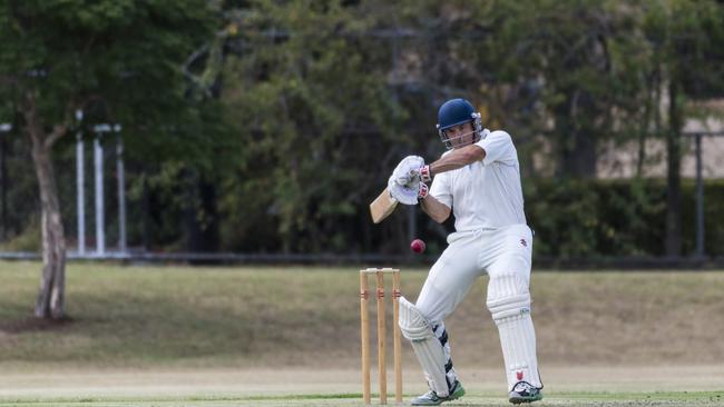 Brian May bats for Western Districts. Picture: Kevin Farmer