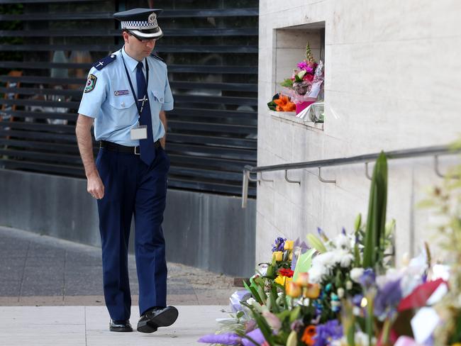 The NSW Police Chaplain outside Police Headquarters in Parramatta / Picture: Jonathan Ng