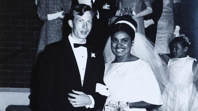 Joyce Clague and her husband Colin on their wedding day in 1966. Picture: Danielle Smith