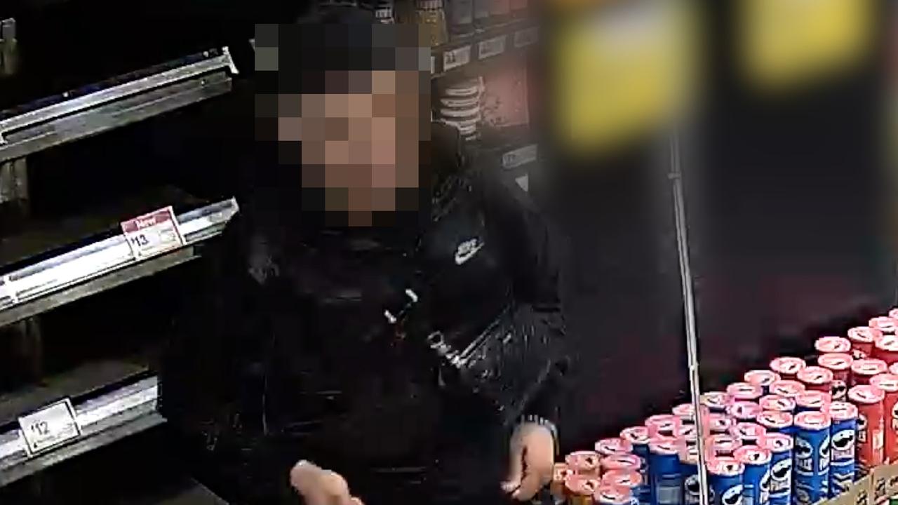 Store cameras allegedly captured the man urinating on food items at the Woolworths store. Picture: NewsWire Handout