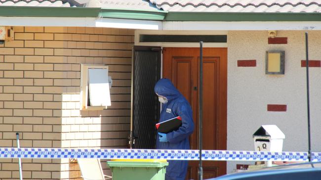 Forensic police officers on Tuesday returned to the Morley home where the body of Chloe Prince and a baby were found late on Monday morning. Picture: NCA NewsWire / Anthony Anderson