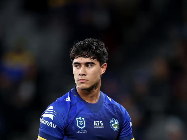 Parramatta Eels rookie Blaize Talagi has rejected a long-term contract to stay at the club. Picture: Getty Images