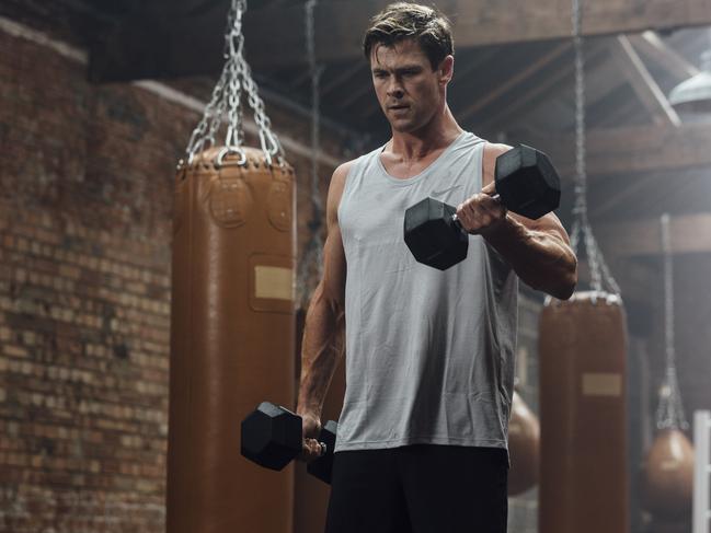 Be just like Chris Hemsworth using his home health and fitness <br eom-tag-name="br"/>app, Centr. Picture by Greg Funnell