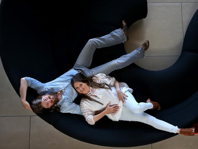 Eckersley and McClymont will launch their debut album at the Tamworth Country Music festival next week. Picture: Toby Zerna