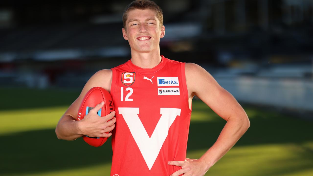 North Adelaide’s Tom Tasker. Picture: Cory Sutton/SANFL