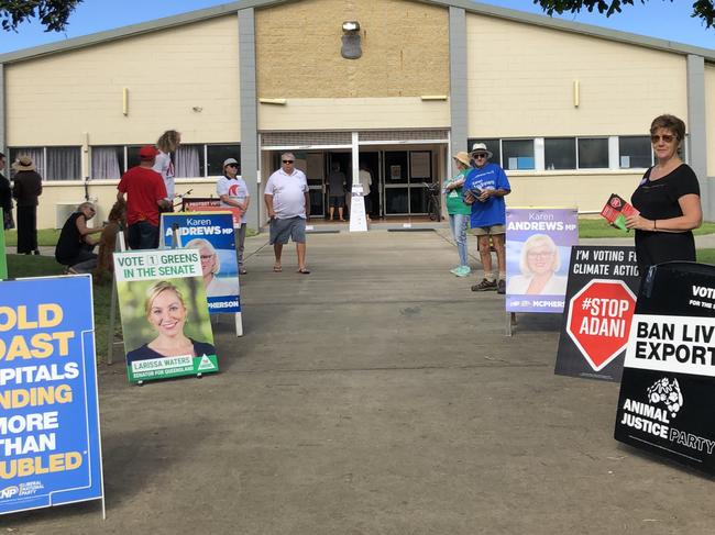 Polling booths were quiet during the morning on the southern Gold Coast. Picture: Andrew Potts.