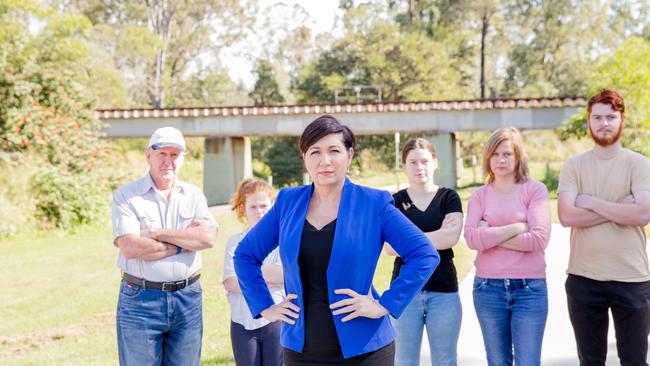 Member for Algester Leeanne Enoch MP with Algester residents.