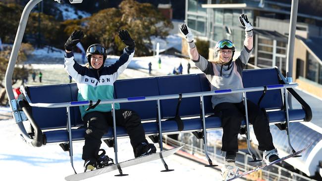 Snow lovers at Mt Buller.