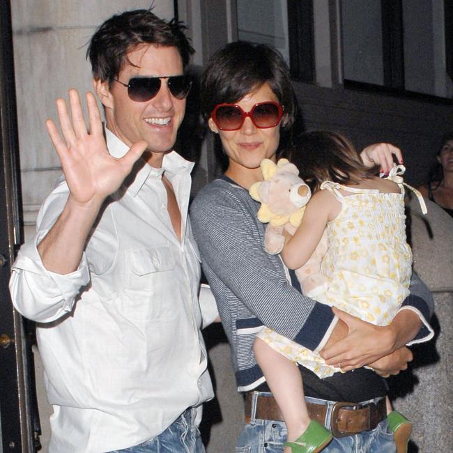 The former couple with a young Suri in 2008. Picture: Splash News/Media Mode