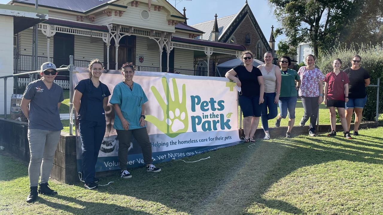 The team of volunteers at Pets in the Park Ipswich. Picture: Supplied