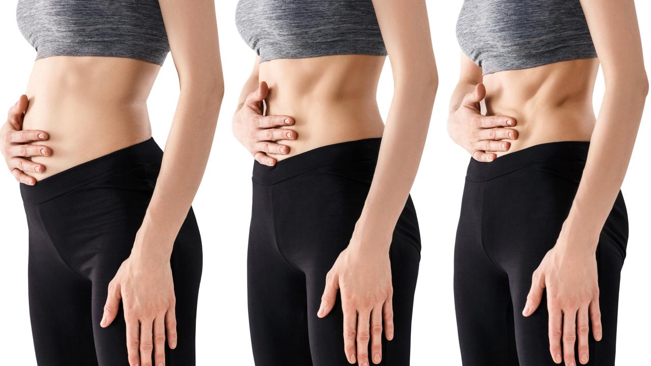 hourglass syndrome: Often suck your stomach in to look slimmer in