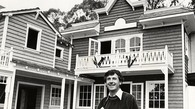 John Longhurst, the man behind Dreamworld, at the park in 1981.