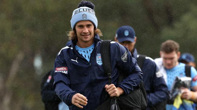 Nicho Hynes training with the Blues in Perth last month. Picture: Paul Kane/Getty Images