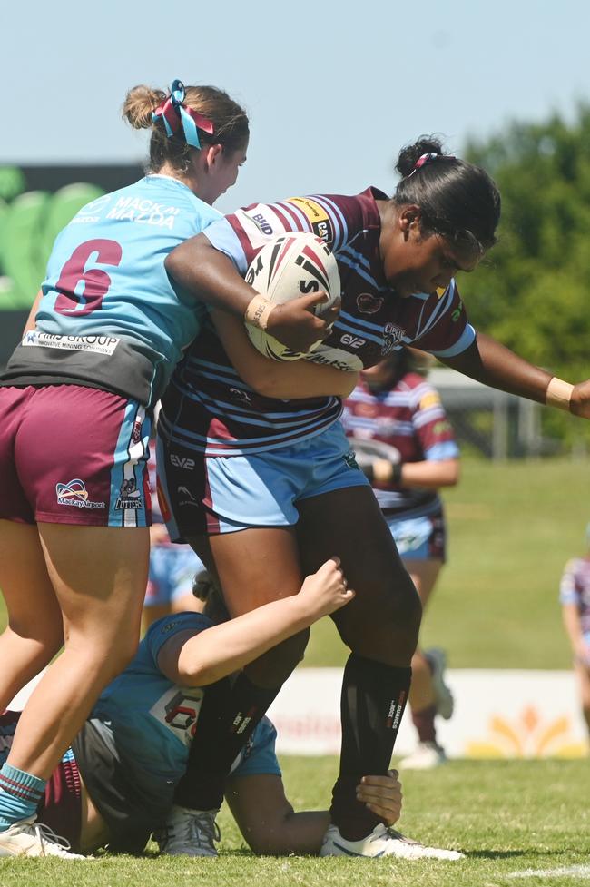 Rachel Oakley Mackay Cutters vs Central Queensland Capras Harvey Norman U17's Saturday 8 March 2025 Picture:Michaela Harlow