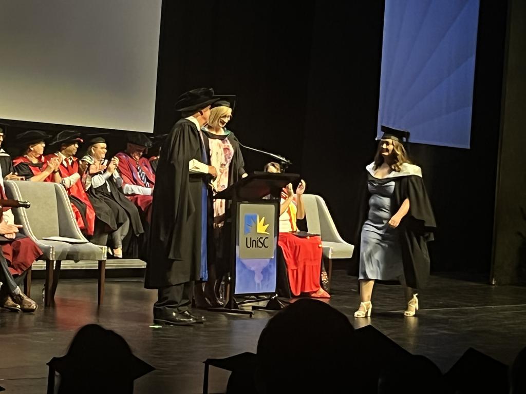 The University of the Sunshine Coast graduation ceremony at Maryborough's Brogla Theatre.