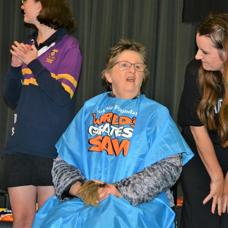 At the St Joseph's College 2023 World's Greatest Shave event. Picture: Rhylea Millar