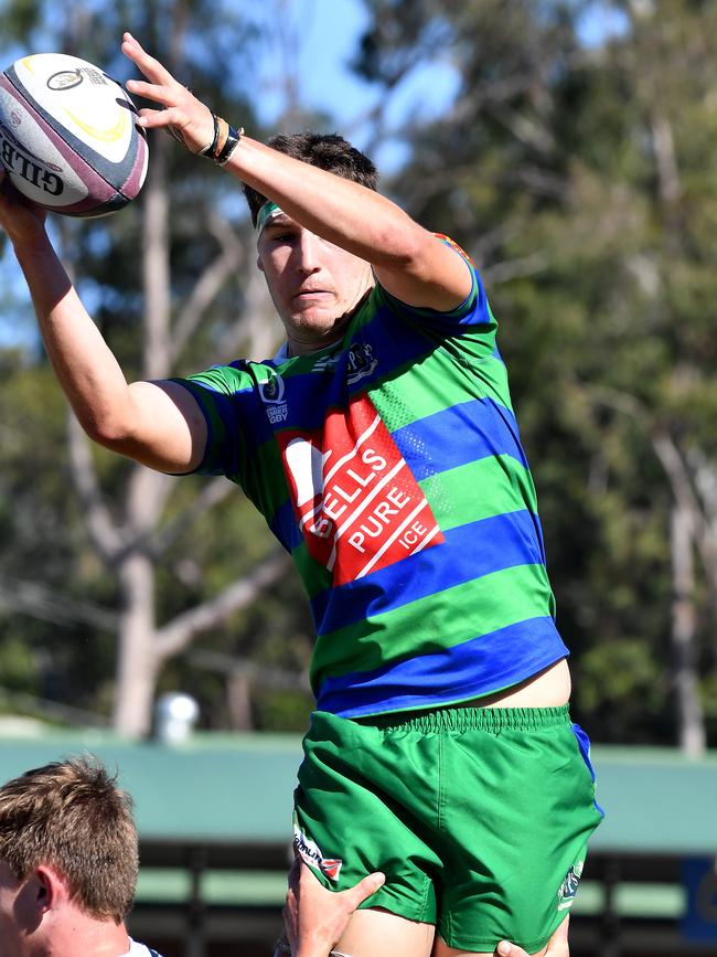 GPS player no 5 Ethan Lucey Colts 1 rugby union match between GPS and Brothers. Saturday June 5, 2021. Picture, John Gass
