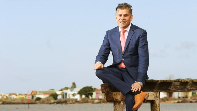 Intaj Khan wants to turn Campbell's Cove Beach in Werribee Sth. into the Gold Coast with high rise towers and theme parks. Picture: Mark Wilson