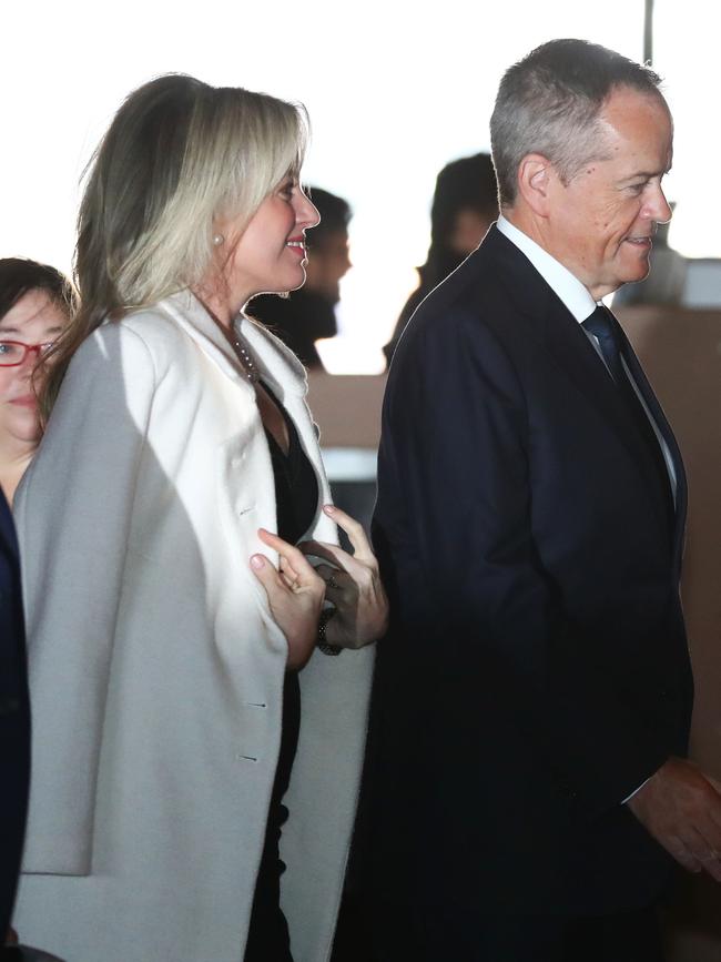 Bill and Chloe Shorten. Picture: John Feder