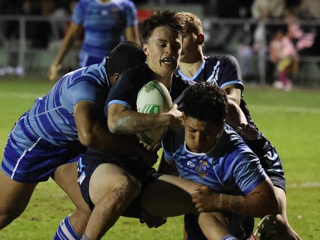 DAILY TELEGRAPH. MAY 30, 2023Clash between NRL Schoolboys Patrician Brothers, Fairfield & Matraville Sports HS.Photo: Tim Pascoe