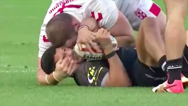 George Burgess has been cited for this alleged eye-gouge in the Test against the Kiwis.