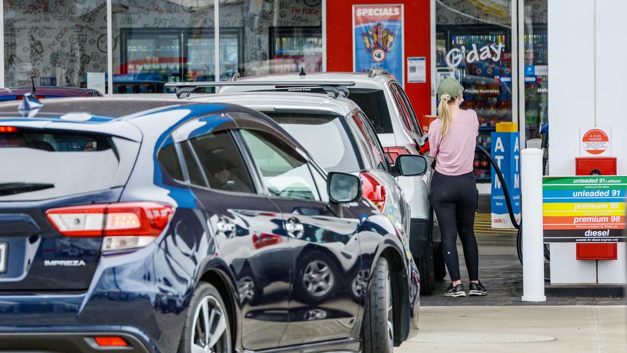 Brisbane motorists paid more for fuel in 2021 than ever before. Picture: NCA NewsWire / Brenton Edwards