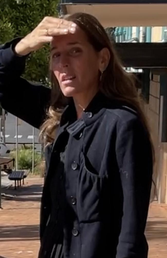 Laara Cooper outside Lismore Courthouse during the inquest.