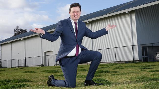 Preston MP Robin Scott at the Thornbury Velodrome. Picture Andrew Tauber