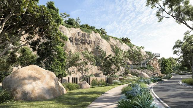 Artist’s impression of what The Quarry’s Samford Road entrance will eventually look like.