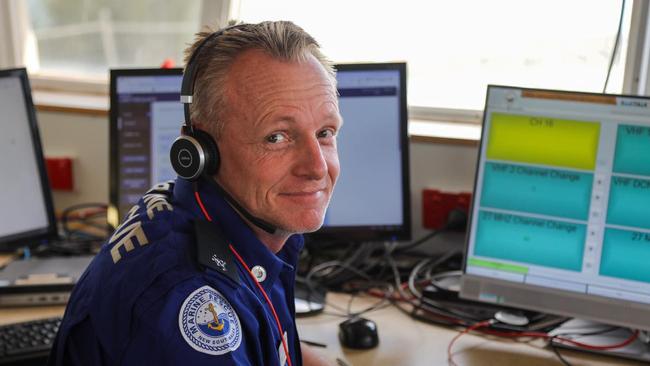 Marine Rescue Lake Macquarie volunteer Matt Dorhauer, the brainchild of the DV Locator.